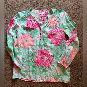 Lilly Pulitzer silk blouse size XXS